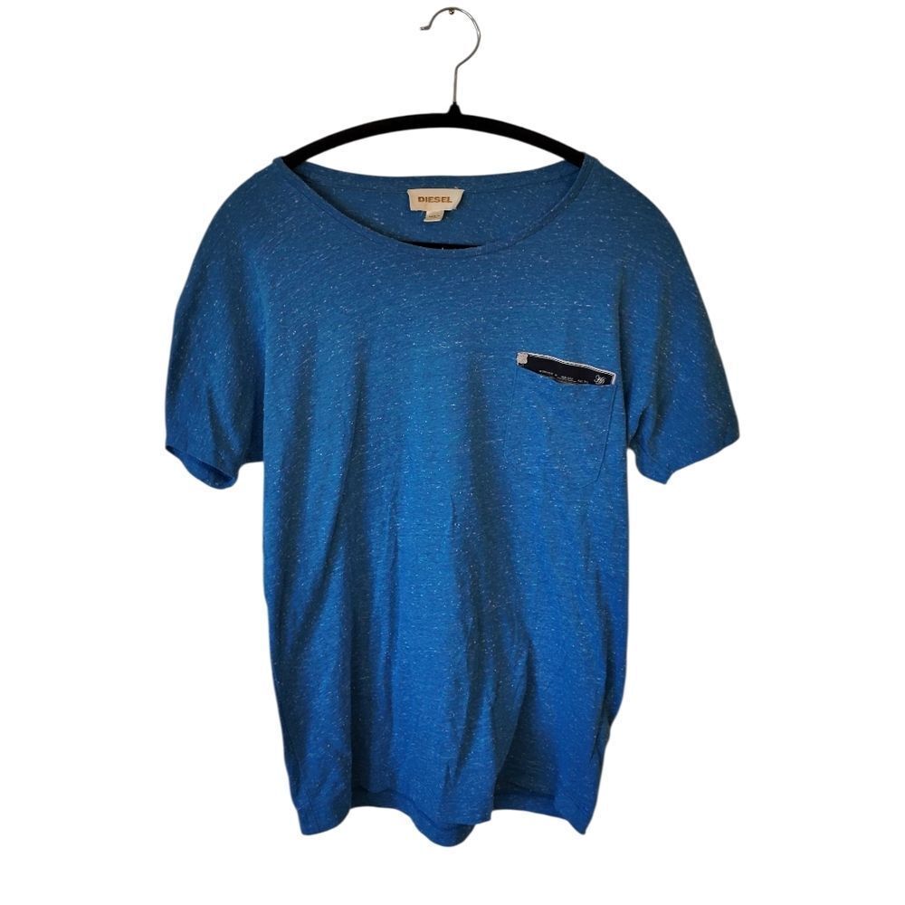 Diesel Blue Short Sleeve Tee Women's Size M